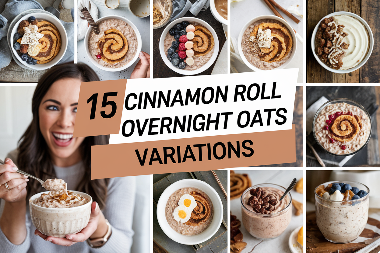 Cinnamon Roll Overnight Oats Variations