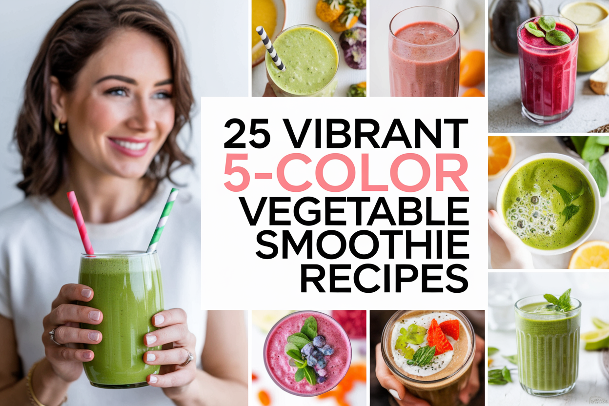 5-Color Vegetable Smoothie Recipes