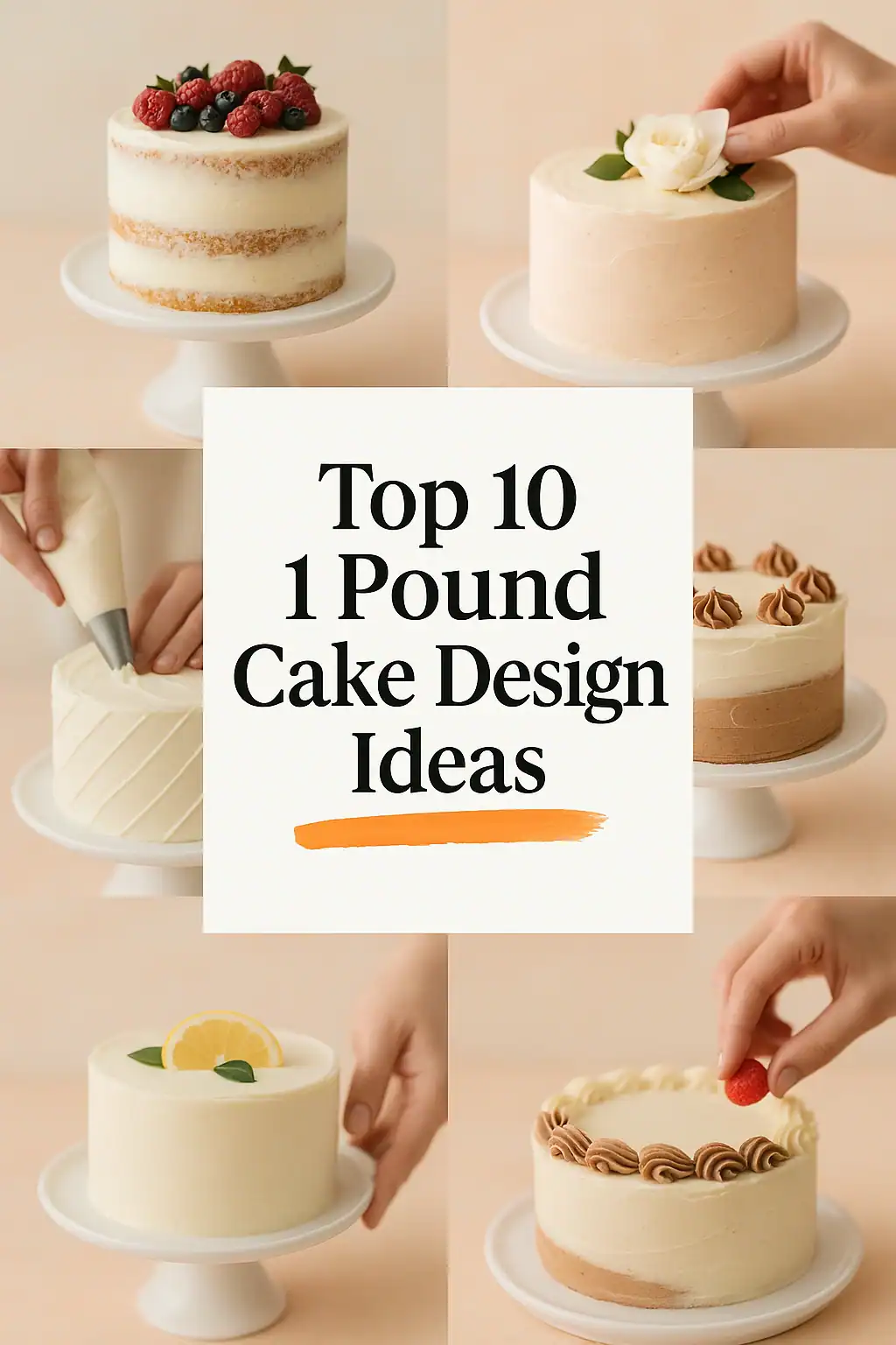 1 Pound Cake Design