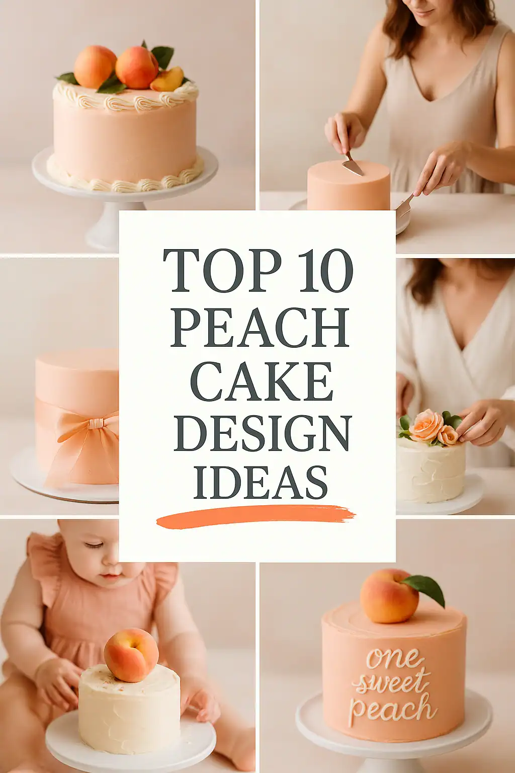 Peach Cake Designs