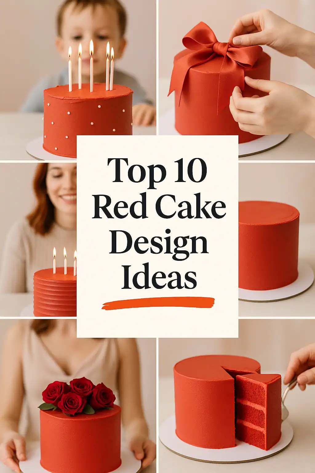 Red Cake Design