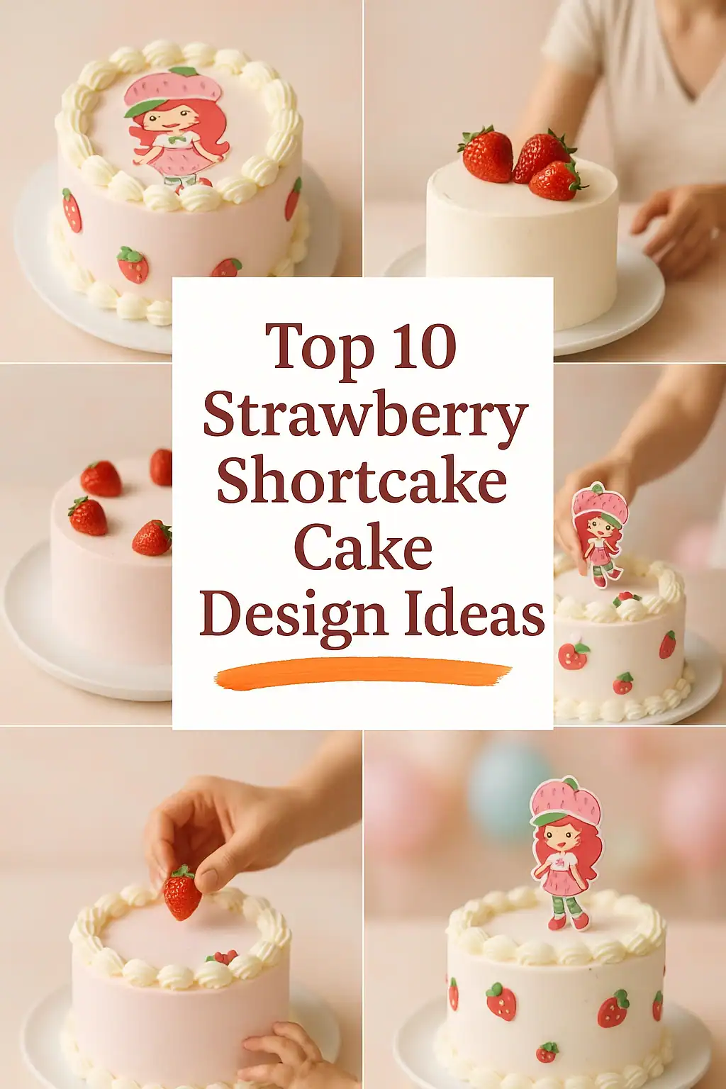 Strawberry Shortcake Cake Design Ideas