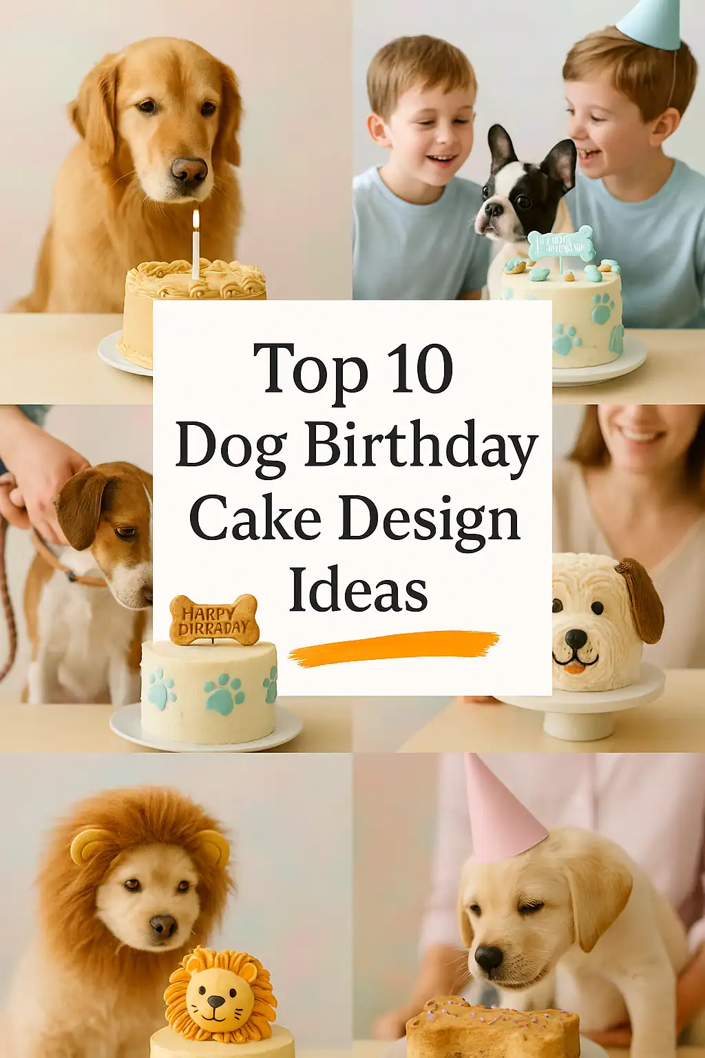 dog birthday cake design