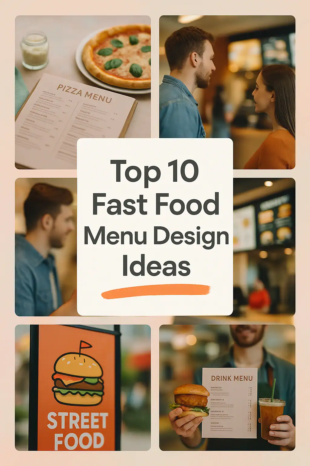 fast food menu design