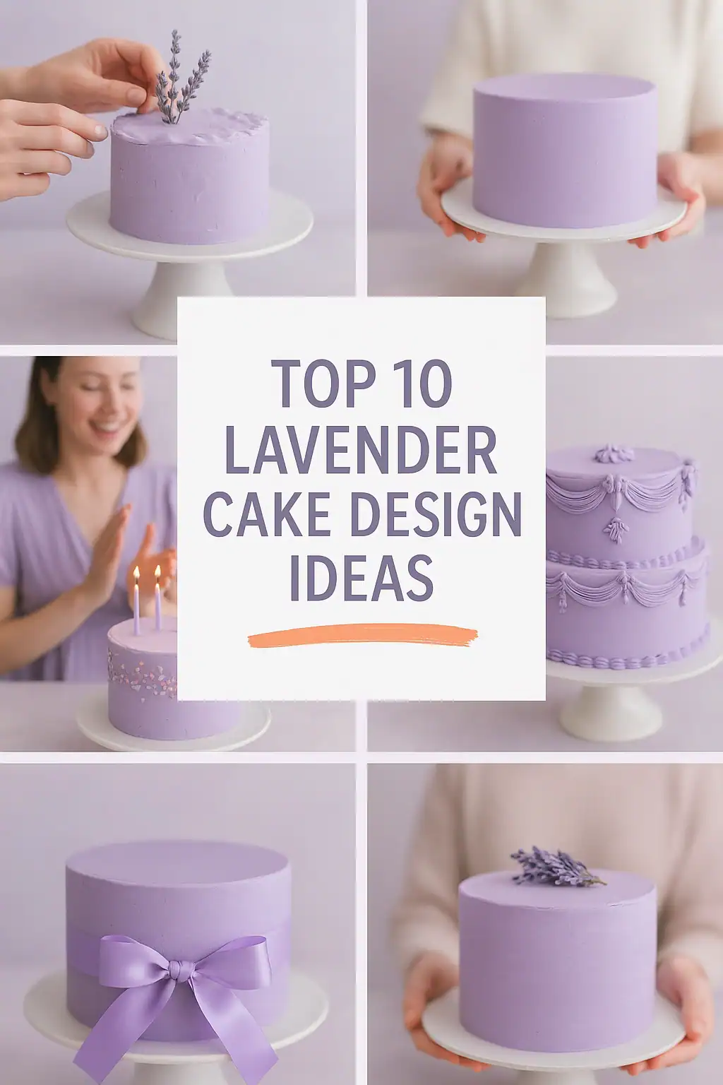 lavender cake design
