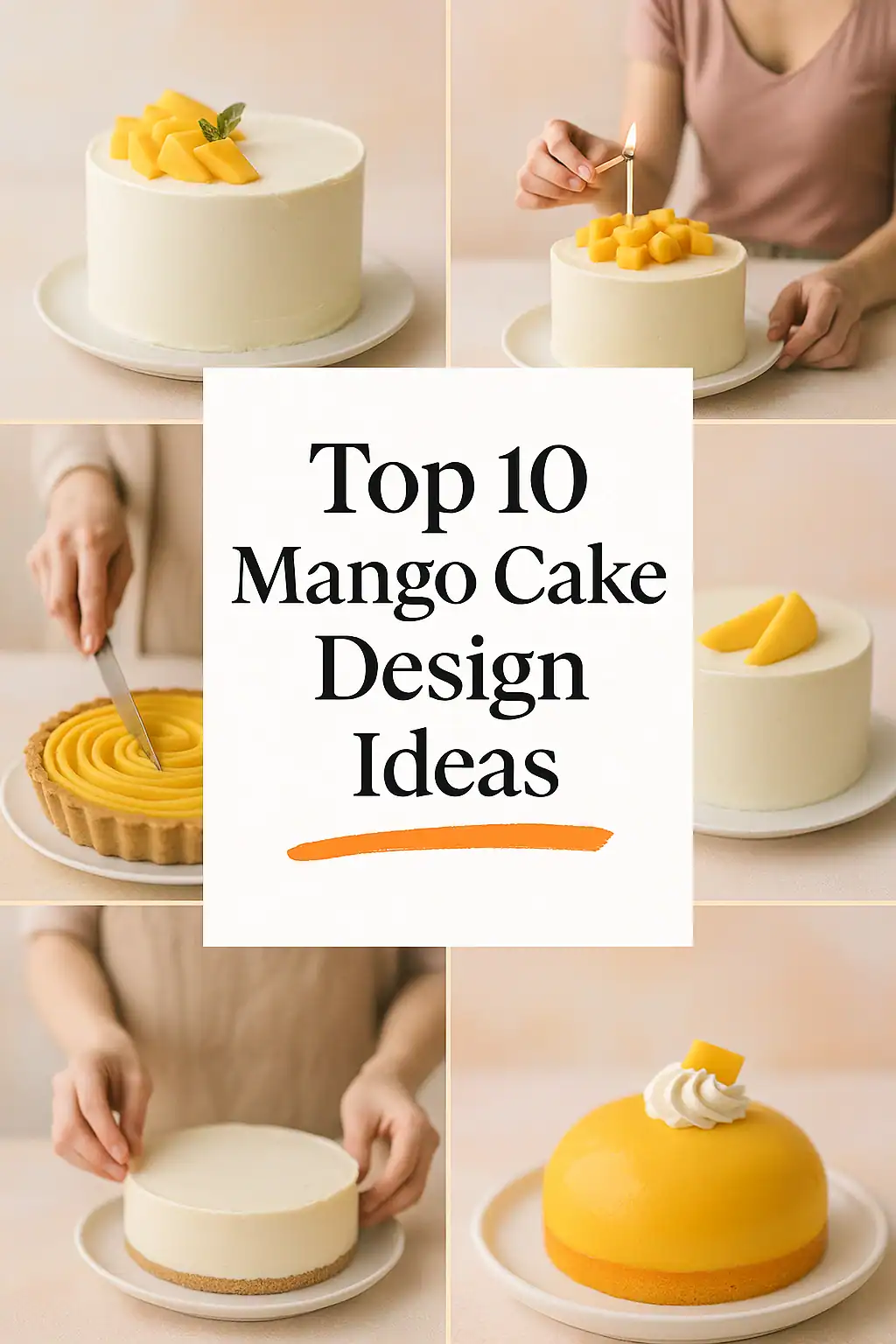 mango cake design