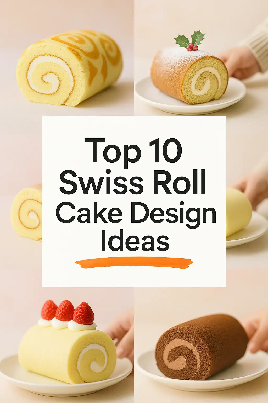 swiss roll cake design